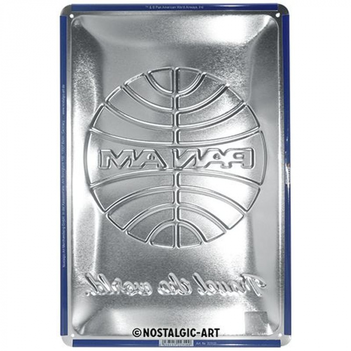 Blechschild Panam Logo 3